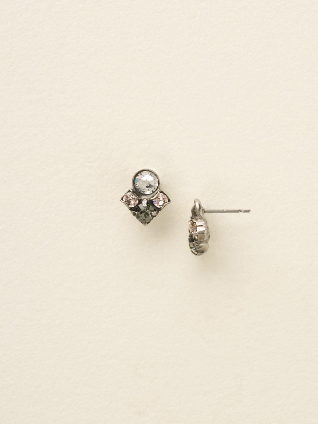 Petite Crystal Cluster Post Earring - EDA19ASSNB - <p>These petite posts feature a cluster pattern of stones for a sweet touch of sparkle. These cluster posts will be perfect for any occasion! From Sorrelli's Snow Bunny collection in our Antique Silver-tone finish.</p>