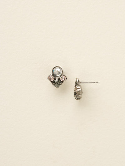 Petite Crystal Cluster Post Earring - EDA19ASSNB - <p>These petite posts feature a cluster pattern of stones for a sweet touch of sparkle. These cluster posts will be perfect for any occasion! From Sorrelli's Snow Bunny collection in our Antique Silver-tone finish.</p>