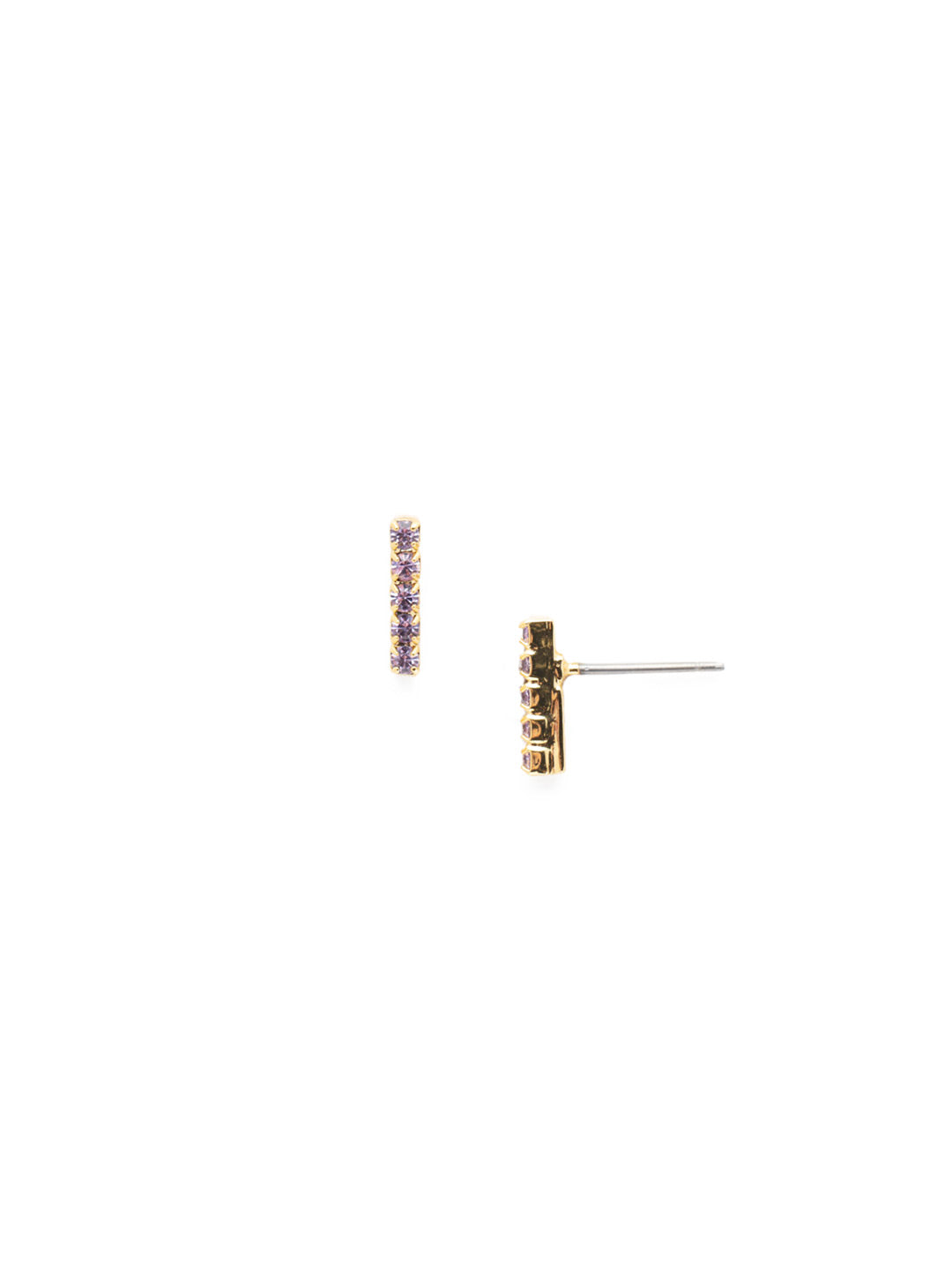 Raina Stud Earring - EDD1BGSPR - <p>Stacked just right! Five round crystals form a petite line in this modern post earring. From Sorrelli's Spring Rain collection in our Bright Gold-tone finish.</p>