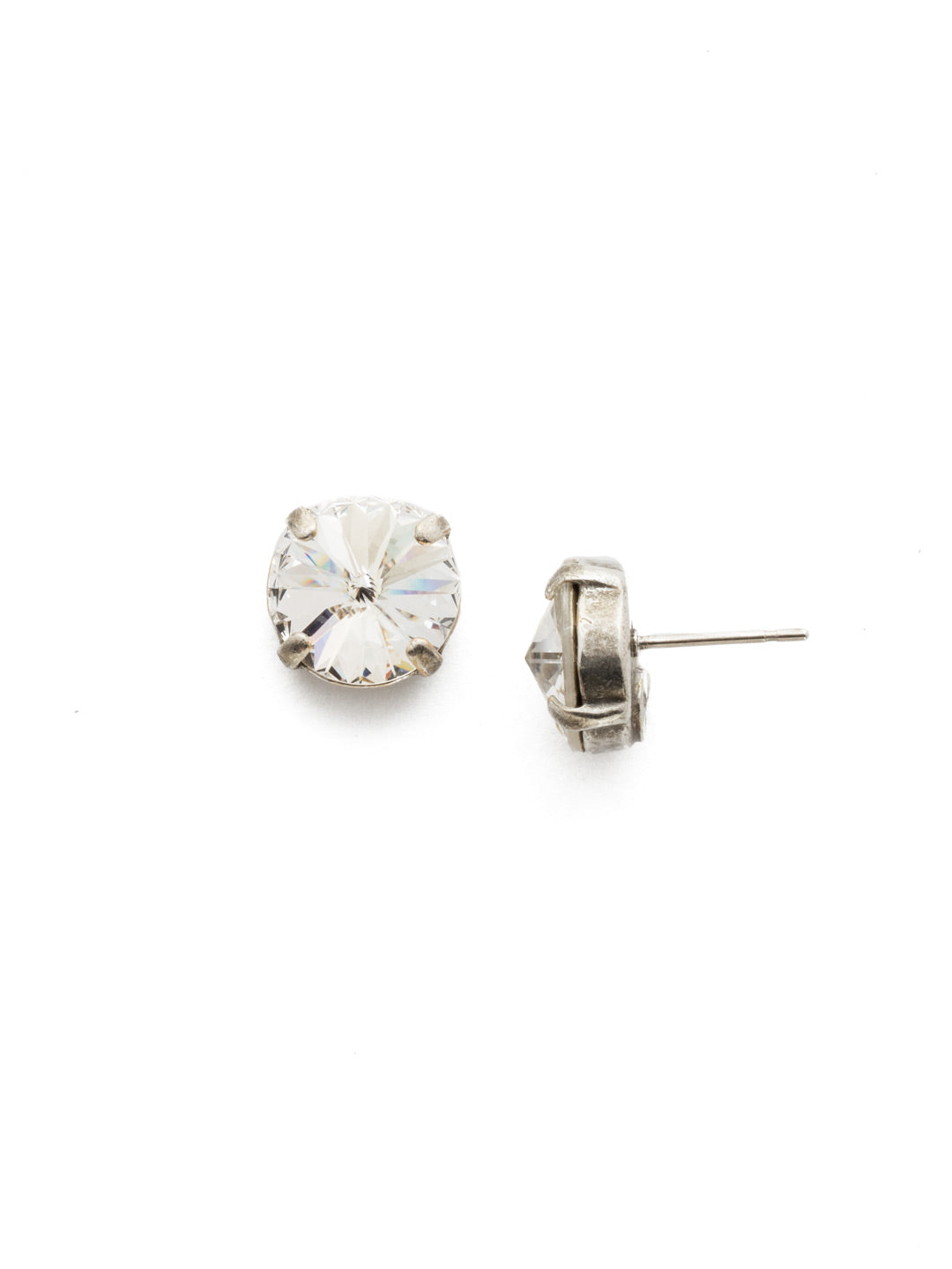 Radiant Stud Earrings - EDE71ASCRY - <p>Understated and chic, these stud earrings are a Sorrelli staple! From Sorrelli's Crystal collection in our Antique Silver-tone finish.</p>