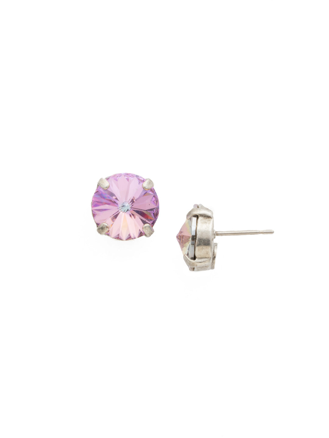 Radiant Stud Earrings - EDE71ASLPA - <p>Understated and chic, these stud earrings are a Sorrelli staple! From Sorrelli's Lilac Pastel collection in our Antique Silver-tone finish.</p>