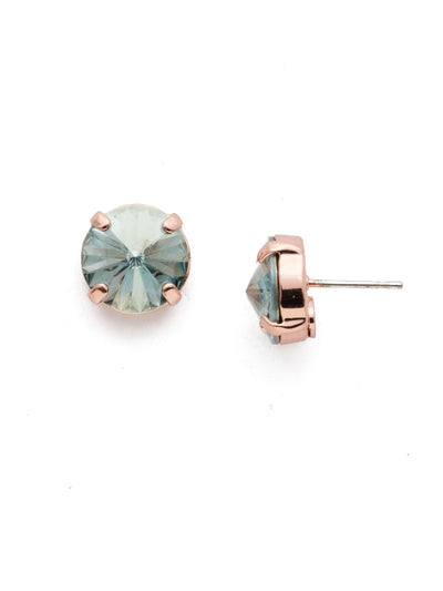 Radiant Stud Earrings - EDE71RGCAZ - <p>Understated and chic, these stud earrings are a Sorrelli staple! From Sorrelli's Crystal Azure collection in our Rose Gold-tone finish.</p>