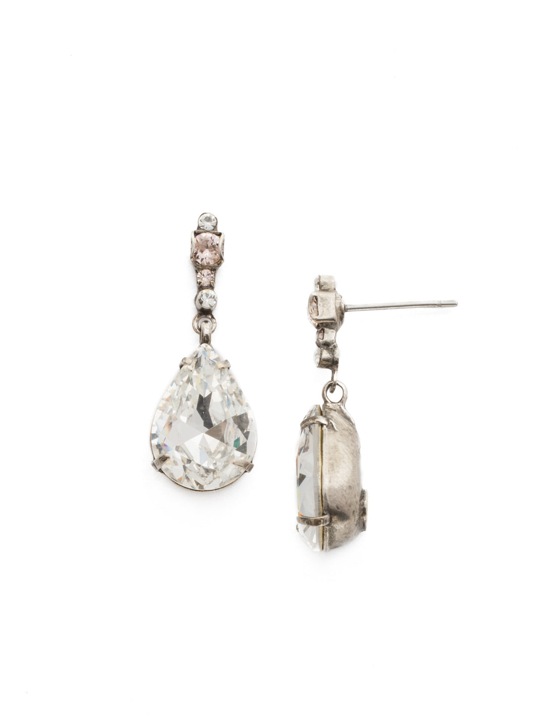 Marisol Dangle Earrings - EDE98ASSNB - <p>post earring From Sorrelli's Snow Bunny collection in our Antique Silver-tone finish.</p>