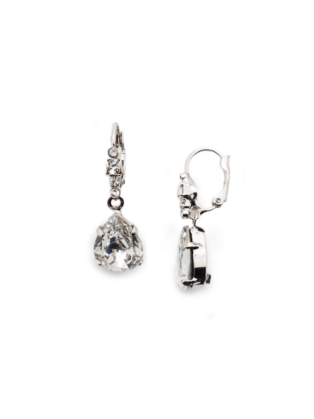 Crystal Pear Dangle Earrings - EDF21RHCRY