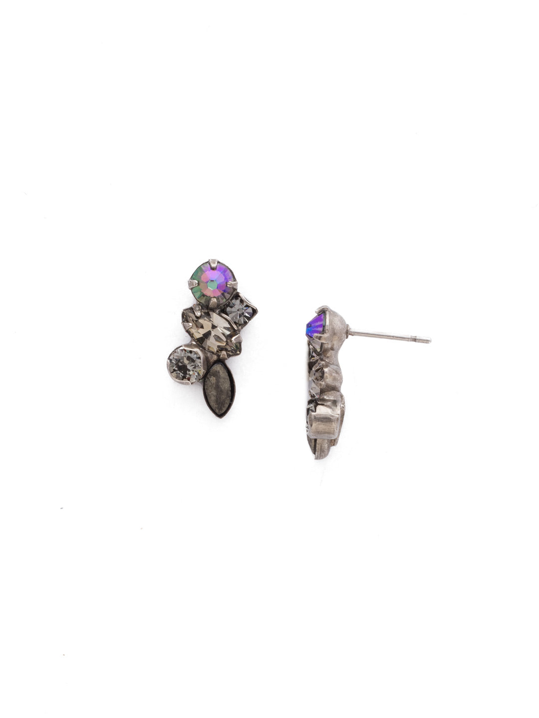 Petite Crystal Cluster Post Earrings - EDG5ASCRO