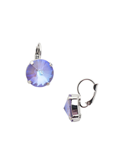 Radiant Round Dangle Earring - EDH108PDVE - <p>Shine on! This bright, petite earring offers sparkle for days and integrated seamlessly into any look.. From Sorrelli's Violet Eyes collection in our Palladium finish.</p>