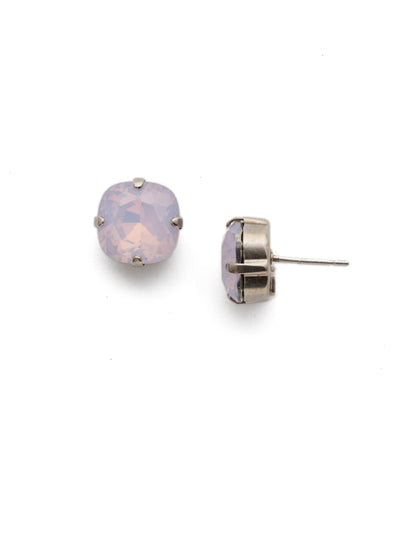 Halcyon Stud Earrings - EDH25ASROW - <p>A beautiful, luminous cushion-cut crystal in a classic four-pronged setting that's ideal for everyday wear. From Sorrelli's Rose Water collection in our Antique Silver-tone finish.</p>