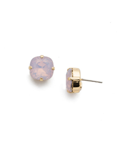 Halcyon Stud Earrings - EDH25BGROW - <p>A beautiful, luminous cushion-cut crystal in a classic four-pronged setting that's ideal for everyday wear. From Sorrelli's Rose Water collection in our Bright Gold-tone finish.</p>