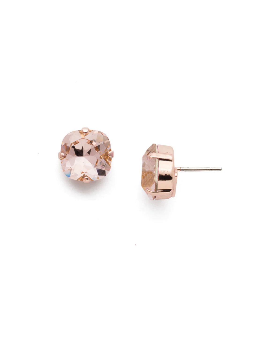 Halcyon Stud Earrings - EDH25RGVIN - <p>A beautiful, luminous cushion-cut crystal in a classic four-pronged setting that's ideal for everyday wear. From Sorrelli's Vintage Rose collection in our Rose Gold-tone finish.</p>