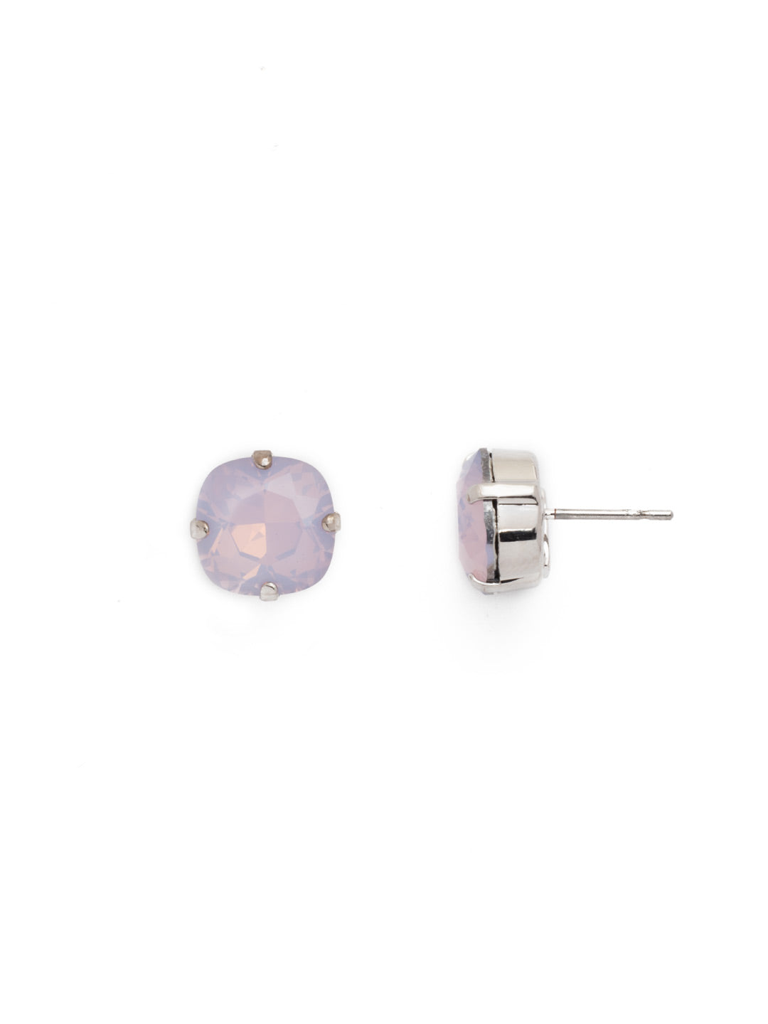Halcyon Stud Earrings - EDH25RHROW - <p>A beautiful, luminous cushion-cut crystal in a classic four-pronged setting that's ideal for everyday wear. From Sorrelli's Rose Water collection in our Palladium Silver-tone finish.</p>