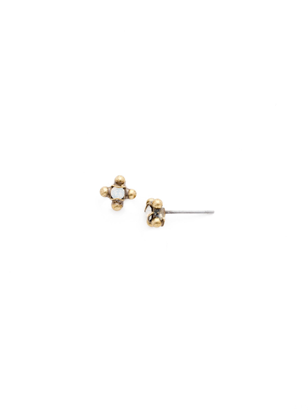 Holiday 2016 One-of-a-Kind Earring Stud Earrings - EDH2AGPLU - This one-of-a-kind style is available for a limited time only! From Sorrelli's Pearl Luster collection in our Antique Gold-tone finish.