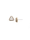 Embellished Triangle Post Earring
