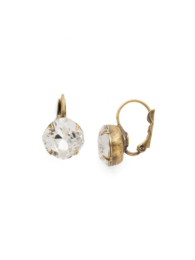 Cushion-Cut Dangle Earrings - EDL12AGCRY - <p>A simple, yet stunning earring featuring a cushion cut crystal that will never go out of style. From Sorrelli's Crystal collection in our Antique Gold-tone finish.</p>