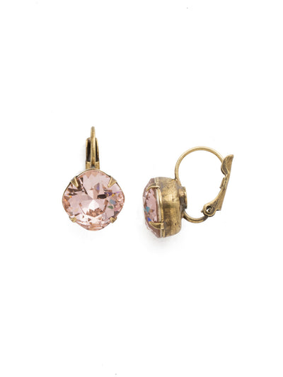 Cushion-Cut Dangle Earrings - EDL12AGVIN - <p>A simple, yet stunning earring featuring a cushion cut crystal that will never go out of style. From Sorrelli's Vintage Rose collection in our Antique Gold-tone finish.</p>