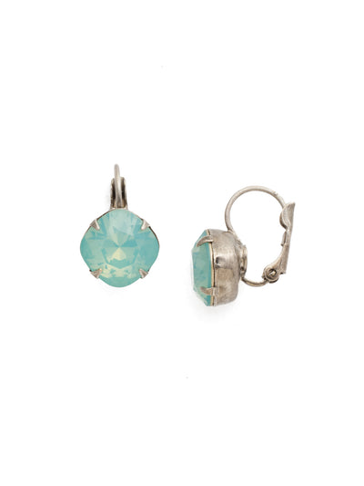 Cushion-Cut Dangle Earrings - EDL12ASPAC - <p>A simple, yet stunning earring featuring a cushion cut crystal that will never go out of style. From Sorrelli's Pacific Opal collection in our Antique Silver-tone finish.</p>