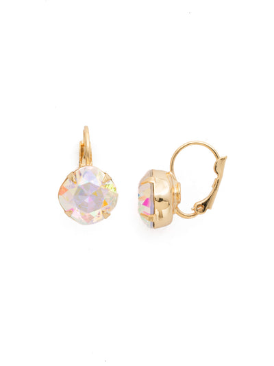 Cushion-Cut Dangle Earrings - EDL12BGCAB - <p>A simple, yet stunning earring featuring a cushion cut crystal that will never go out of style. From Sorrelli's Crystal Aurora Borealis collection in our Bright Gold-tone finish.</p>