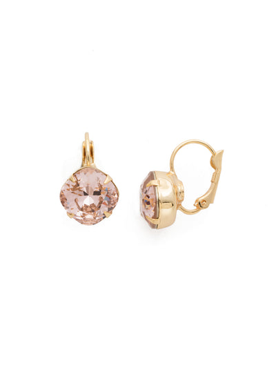 Cushion-Cut Dangle Earrings - EDL12BGVIN - <p>A simple, yet stunning earring featuring a cushion cut crystal that will never go out of style. From Sorrelli's Vintage Rose collection in our Bright Gold-tone finish.</p>