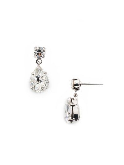 Charming Crystal Teardrop Dangle Earrings - EDL19RHCRY - <p>Charming indeed. The Charming Crystal Teardrop is a perfect set that is a must for your jewelry collection. From Sorrelli's Crystal collection in our Palladium Silver-tone finish.</p>