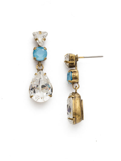 Lennox Dangle Earrings - EDM49AGSMR - <p>! From Sorrelli's Denim Blue collection in our Antique Gold-tone finish.</p>