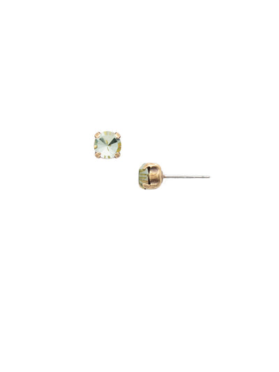 Jayda Stud Earrings - EDN32AGMIN - <p>The Jayda Stud Earrings are the perfect every day wardrobe staple. A round crystal nestles perfectly in a metal plated post with four prongs. </p><p>Need help picking a stud? <a href="https://www.sorrelli.com/blogs/sisterhood/round-stud-earrings-101-a-rundown-of-sizes-styles-and-sparkle">Check out our size guide!</a> From Sorrelli's Mint collection in our Antique Gold-tone finish.</p>