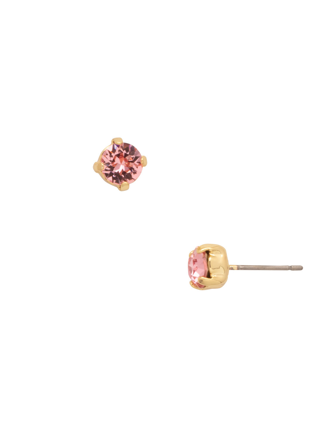 Jayda Stud Earrings - EDN32BGBFL - <p>The Jayda Stud Earrings are the perfect every day wardrobe staple. A round crystal nestles perfectly in a metal plated post with four prongs. </p><p>Need help picking a stud? <a href="https://www.sorrelli.com/blogs/sisterhood/round-stud-earrings-101-a-rundown-of-sizes-styles-and-sparkle">Check out our size guide!</a> From Sorrelli's Big Flirt collection in our Bright Gold-tone finish.</p>