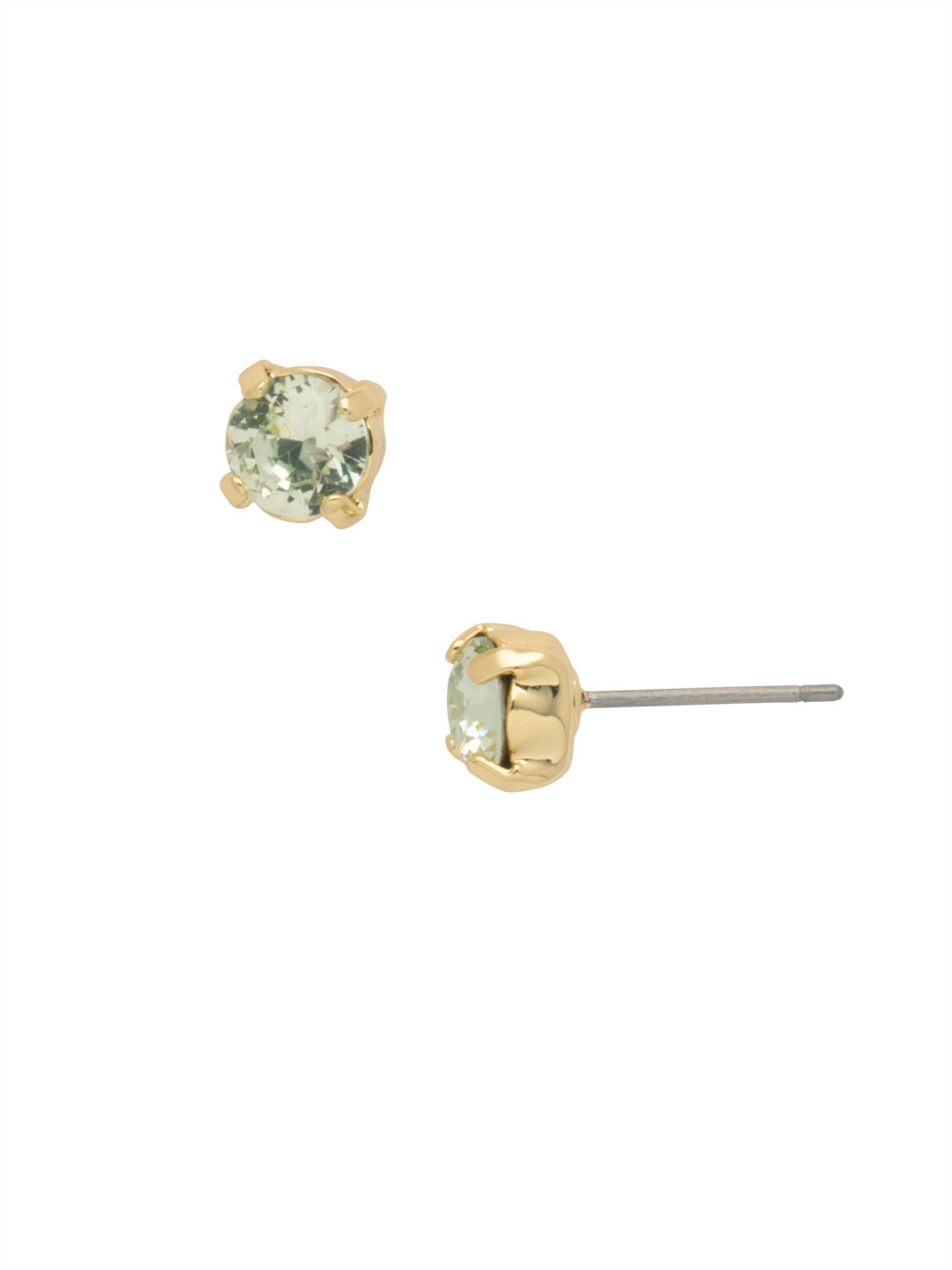 Jayda Stud Earrings - EDN32BGMIN - <p>The Jayda Stud Earrings are the perfect every day wardrobe staple. A round crystal nestles perfectly in a metal plated post with four prongs. </p><p>Need help picking a stud? <a href="https://www.sorrelli.com/blogs/sisterhood/round-stud-earrings-101-a-rundown-of-sizes-styles-and-sparkle">Check out our size guide!</a> From Sorrelli's Mint collection in our Bright Gold-tone finish.</p>