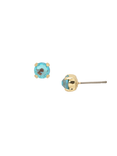 Jayda Stud Earrings - EDN32BGPRT - <p>The Jayda Stud Earrings are the perfect every day wardrobe staple. A round crystal nestles perfectly in a metal plated post with four prongs. </p><p>Need help picking a stud? <a href="https://www.sorrelli.com/blogs/sisterhood/round-stud-earrings-101-a-rundown-of-sizes-styles-and-sparkle">Check out our size guide!</a> From Sorrelli's Portofino collection in our Bright Gold-tone finish.</p>