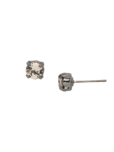 Jayda Stud Earrings - EDN32GMBD - <p>The Jayda Stud Earrings are the perfect every day wardrobe staple. A round crystal nestles perfectly in a metal plated post with four prongs. </p><p>Need help picking a stud? <a href="https://www.sorrelli.com/blogs/sisterhood/round-stud-earrings-101-a-rundown-of-sizes-styles-and-sparkle">Check out our size guide!</a> From Sorrelli's Black Diamond collection in our Gun Metal finish.</p>