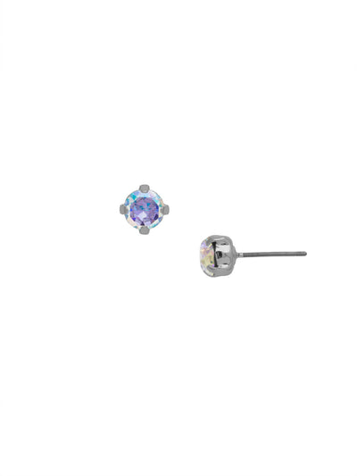 Jayda Stud Earrings - EDN32PDCAB - <p>The Jayda Stud Earrings are the perfect every day wardrobe staple. A round crystal nestles perfectly in a metal plated post with four prongs. </p><p>Need help picking a stud? <a href="https://www.sorrelli.com/blogs/sisterhood/round-stud-earrings-101-a-rundown-of-sizes-styles-and-sparkle">Check out our size guide!</a> From Sorrelli's Crystal Aurora Borealis collection in our Palladium finish.</p>