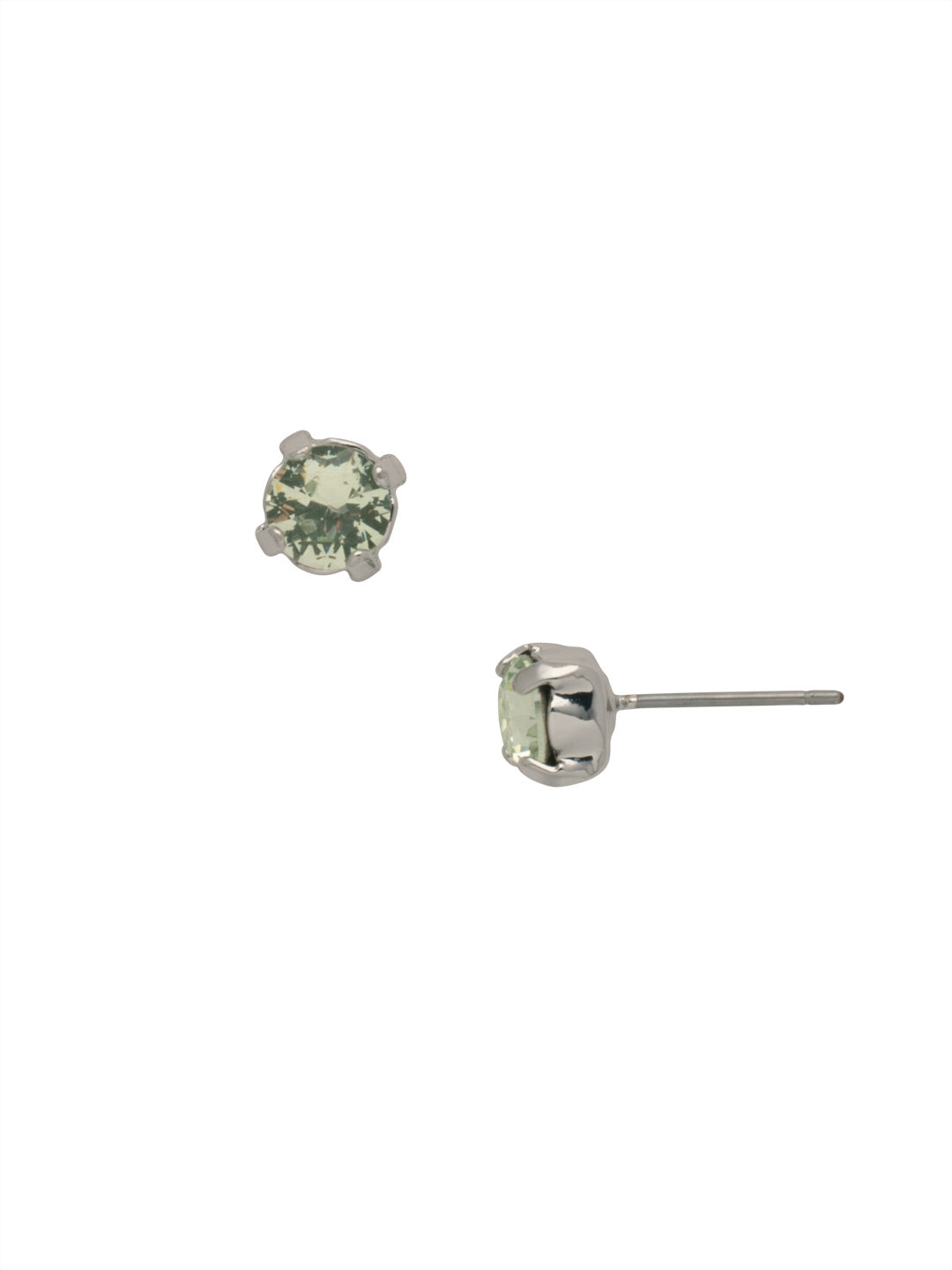 Jayda Stud Earrings - EDN32PDMIN - <p>The Jayda Stud Earrings are the perfect every day wardrobe staple. A round crystal nestles perfectly in a metal plated post with four prongs. </p><p>Need help picking a stud? <a href="https://www.sorrelli.com/blogs/sisterhood/round-stud-earrings-101-a-rundown-of-sizes-styles-and-sparkle">Check out our size guide!</a> From Sorrelli's Mint collection in our Palladium finish.</p>