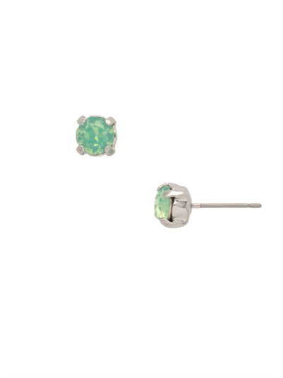 Jayda Stud Earrings - EDN32PDPAC - <p>The Jayda Stud Earrings are the perfect every day wardrobe staple. A round crystal nestles perfectly in a metal plated post with four prongs. </p><p>Need help picking a stud? <a href="https://www.sorrelli.com/blogs/sisterhood/round-stud-earrings-101-a-rundown-of-sizes-styles-and-sparkle">Check out our size guide!</a> From Sorrelli's Pacific Opal collection in our Palladium finish.</p>
