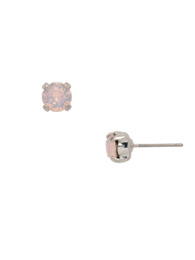 Jayda Stud Earrings - EDN32PDROW - <p>The Jayda Stud Earrings are the perfect every day wardrobe staple. A round crystal nestles perfectly in a metal plated post with four prongs. </p><p>Need help picking a stud? <a href="https://www.sorrelli.com/blogs/sisterhood/round-stud-earrings-101-a-rundown-of-sizes-styles-and-sparkle">Check out our size guide!</a> From Sorrelli's Rose Water collection in our Palladium finish.</p>