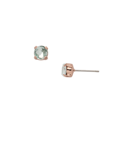 Jayda Stud Earrings - EDN32RGLAQ - <p>The Jayda Stud Earrings are the perfect every day wardrobe staple. A round crystal nestles perfectly in a metal plated post with four prongs. </p><p>Need help picking a stud? <a href="https://www.sorrelli.com/blogs/sisterhood/round-stud-earrings-101-a-rundown-of-sizes-styles-and-sparkle">Check out our size guide!</a> From Sorrelli's Light Aqua collection in our Rose Gold-tone finish.</p>