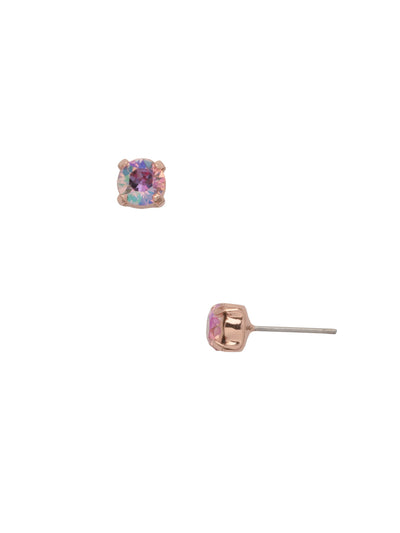 Jayda Stud Earrings - EDN32RGPPN - <p>The Jayda Stud Earrings are the perfect every day wardrobe staple. A round crystal nestles perfectly in a metal plated post with four prongs. </p><p>Need help picking a stud? <a href="https://www.sorrelli.com/blogs/sisterhood/round-stud-earrings-101-a-rundown-of-sizes-styles-and-sparkle">Check out our size guide!</a> From Sorrelli's Pink Pineapple collection in our Rose Gold-tone finish.</p>
