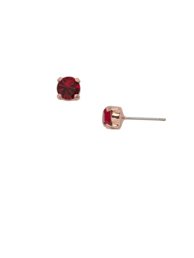 Jayda Stud Earrings - EDN32RGSI - <p>The Jayda Stud Earrings are the perfect every day wardrobe staple. A round crystal nestles perfectly in a metal plated post with four prongs. </p><p>Need help picking a stud? <a href="https://www.sorrelli.com/blogs/sisterhood/round-stud-earrings-101-a-rundown-of-sizes-styles-and-sparkle">Check out our size guide!</a> From Sorrelli's Siam collection in our Rose Gold-tone finish.</p>
