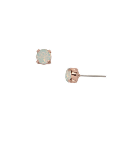 Jayda Stud Earrings - EDN32RGWO - <p>The Jayda Stud Earrings are the perfect every day wardrobe staple. A round crystal nestles perfectly in a metal plated post with four prongs. </p><p>Need help picking a stud? <a href="https://www.sorrelli.com/blogs/sisterhood/round-stud-earrings-101-a-rundown-of-sizes-styles-and-sparkle">Check out our size guide!</a> From Sorrelli's White Opal collection in our Rose Gold-tone finish.</p>