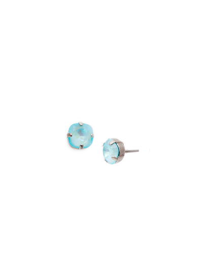 One and Only Stud Earring - EDN3ASBWB - <p>The one and only style you need for your favorite everyday look! A delicate and classic four-pronged setting highlights the beautiful cut of this crystal. From Sorrelli's Bluewater Breeze collection in our Antique Silver-tone finish.</p>
