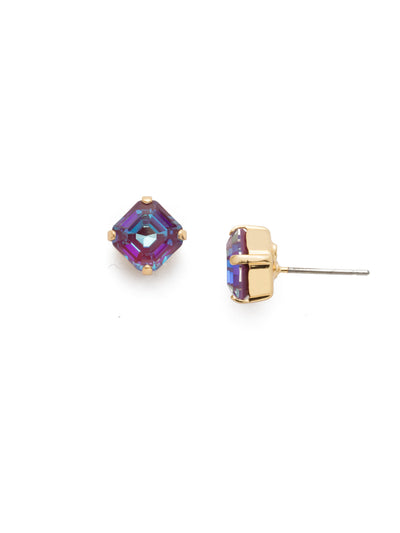 One and Only Stud Earring - EDN3BGBGA - The one and only style you need for your favorite everyday look! A delicate and classic four-pronged setting highlights the beautiful cut of this crystal. From Sorrelli's Begonia collection in our Bright Gold-tone finish.