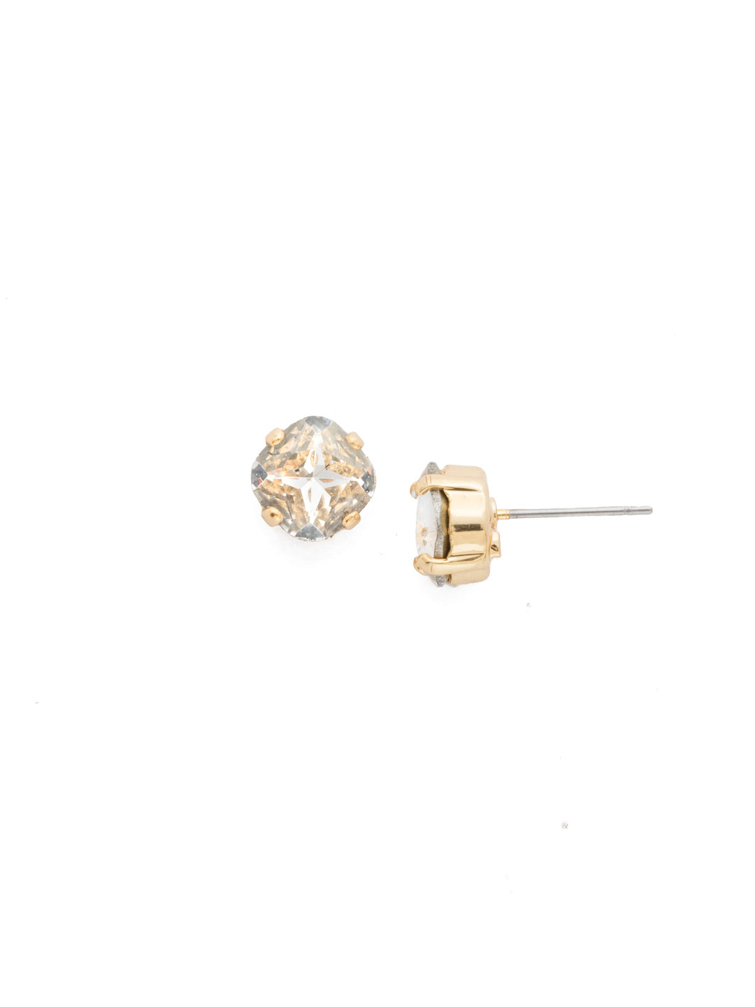 One and Only Stud Earring - EDN3BGCRY - <p>The one and only style you need for your favorite everyday look! A delicate and classic four-pronged setting highlights the beautiful cut of this crystal. From Sorrelli's Crystal collection in our Bright Gold-tone finish.</p>