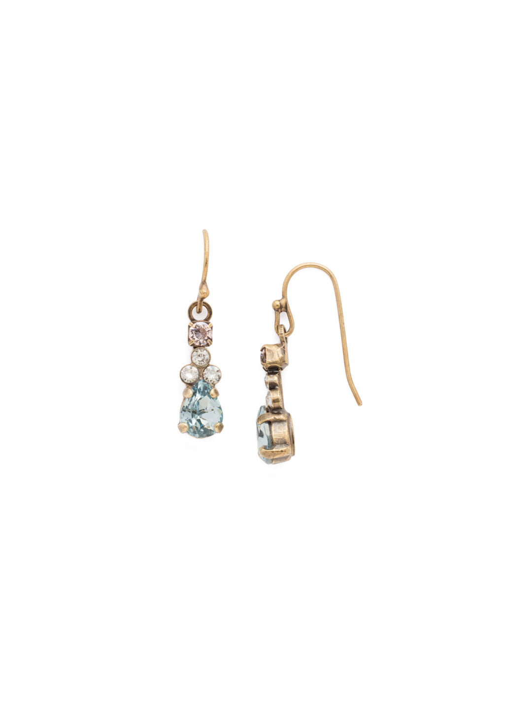 Petite Poire Earring - EDN87AGCMI - <p>A petite style that offers subtle sparkle for everyday wear. From Sorrelli's Coastal Mist collection in our Antique Gold-tone finish.</p>