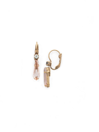 Slender Teardrop Earring Dangle Earrings - EDN96AGCMI - <p>A slender teardrop crystal takes center stage in this wearable, versatile style. From Sorrelli's Coastal Mist collection in our Antique Gold-tone finish.</p>