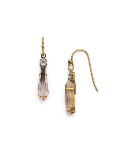 Pointedly Perfect Earring - EDP21AGCMI - <p>Simple and to the point! This contemporary style adds subtle sparkle with an unfoiled crystal as its main attraction. From Sorrelli's Coastal Mist collection in our Antique Gold-tone finish.</p>