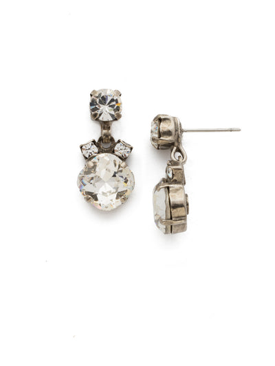 Balsam Earring - EDQ15ASCRY - A pretty pattern of cushion cut and round crystals. Vintage-inspired styling at its finest!