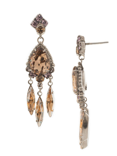 Primrose Earring - EDQ34ASMIR - Our take on the tassel trend, the primrose earring offers lots of movement with three dangling marquise cut crystals hanging from a central pear-cut stone.