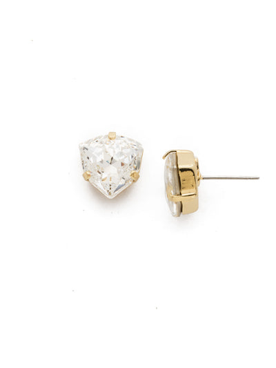 Perfectly Pretty Stud Earring - EDS10BGCRY - <p>A classic and elegant look, this design features a trillion cut crystal on a stud post. From Sorrelli's Crystal collection in our Bright Gold-tone finish.</p>