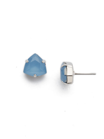 Perfectly Pretty Stud Earring - EDS10RHNTB - <p>A classic and elegant look, this design features a trillion cut crystal on a stud post. From Sorrelli's Nantucket Blue collection in our Palladium Silver-tone finish.</p>