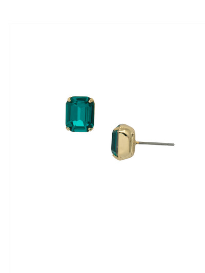 Octavia Stud Earrings - EDU53BGHBR - <p>These rounded emerald cut stud earrings can be worn alone or paired with anything for just a bit of extra bling! From Sorrelli's Happy Birthday Redux collection in our Bright Gold-tone finish.</p>