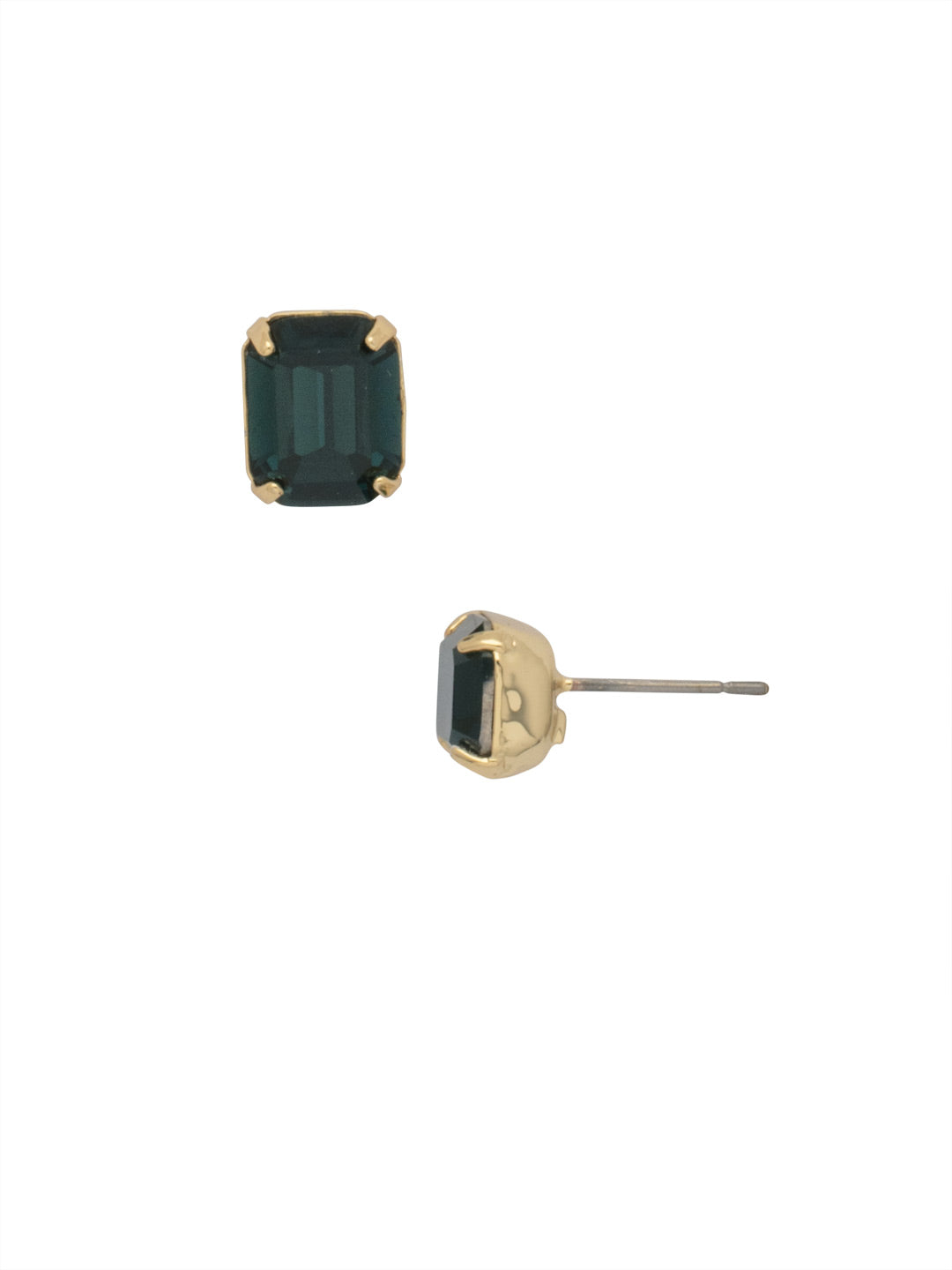 Octavia Stud Earrings - EDU53BGMON - <p>These rounded emerald cut stud earrings can be worn alone or paired with anything for just a bit of extra bling! From Sorrelli's Montana collection in our Bright Gold-tone finish.</p>
