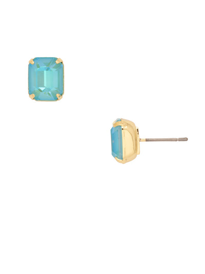 Octavia Stud Earrings - EDU53BGPRT - <p>These rounded emerald cut stud earrings can be worn alone or paired with anything for just a bit of extra bling! From Sorrelli's Portofino collection in our Bright Gold-tone finish.</p>