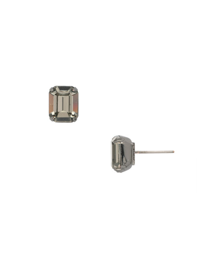 Octavia Stud Earrings - EDU53GMBD - <p>These rounded emerald cut stud earrings can be worn alone or paired with anything for just a bit of extra bling! From Sorrelli's Black Diamond collection in our Gun Metal finish.</p>